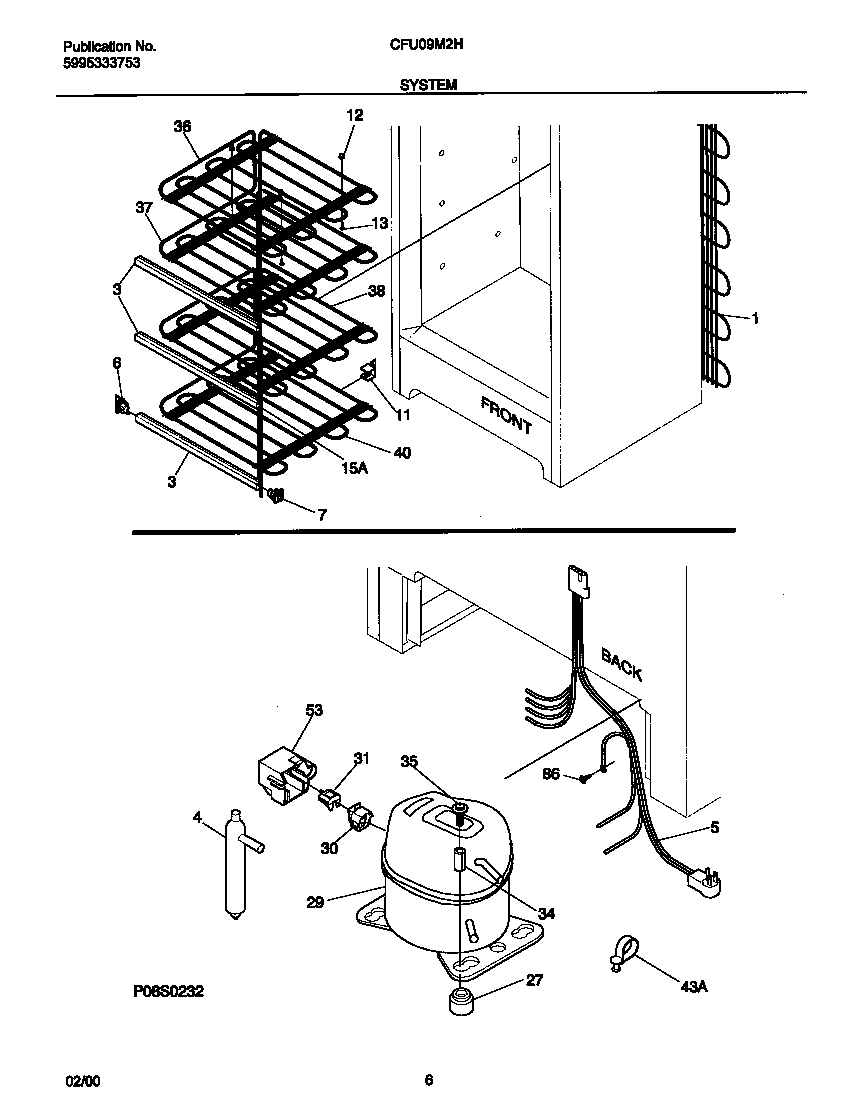 Universal/Multiflex (Frigidaire) CFU09M2HW3 system diagram