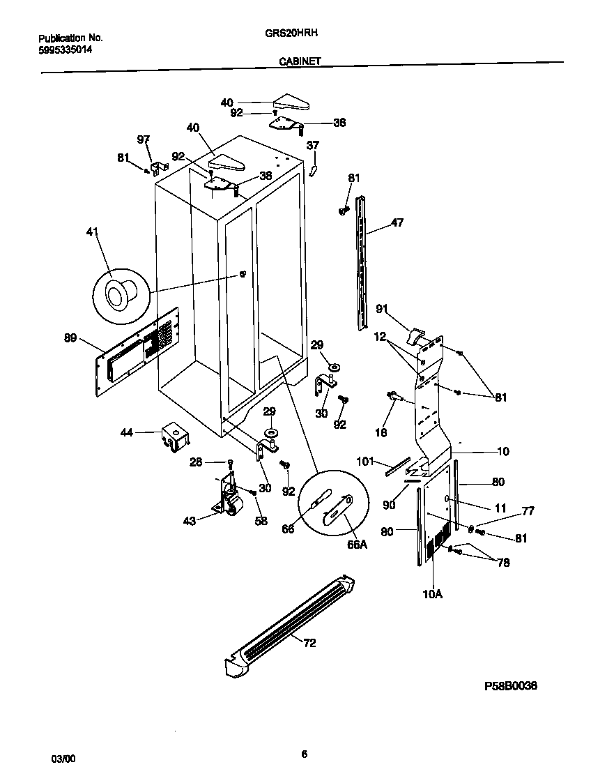 Gibson GRS20HRHD2 cabinet diagram