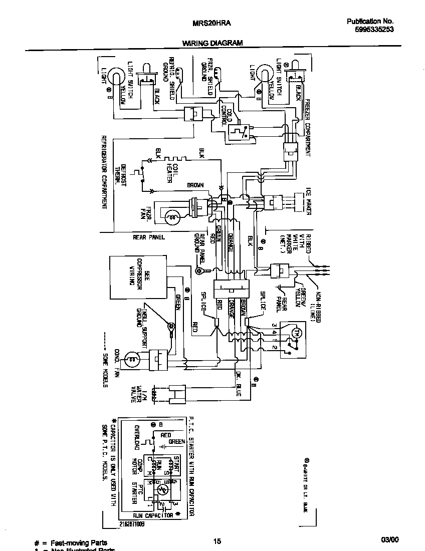 Universal/Multiflex (Frigidaire) MRS20HRADB wiring diagram diagram