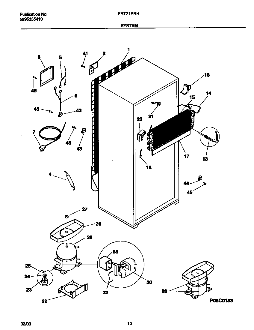 Frigidaire FRT21PRHW6 system diagram