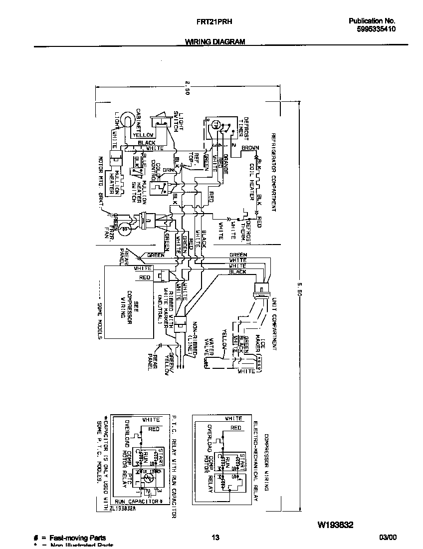Frigidaire FRT21PRHW6 wiring diagram diagram
