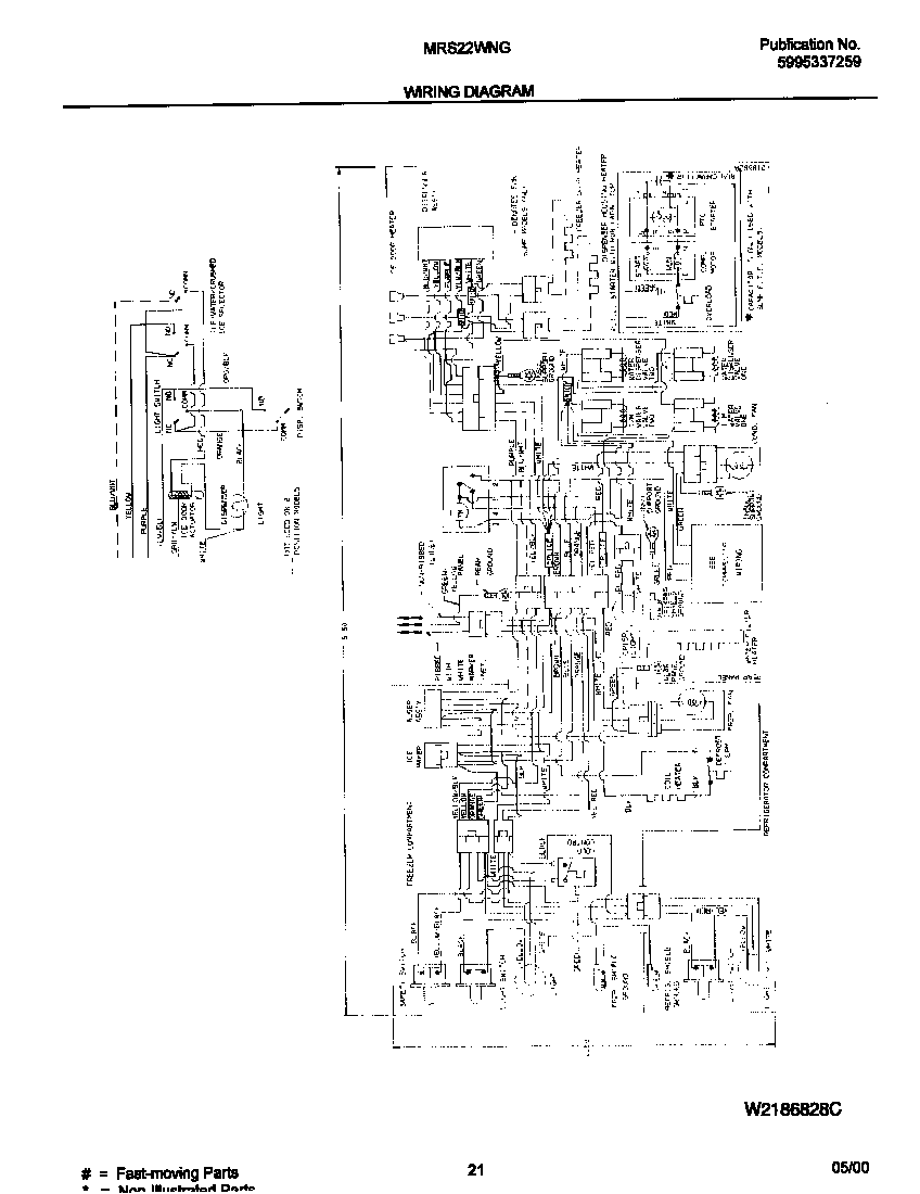 Universal/Multiflex (Frigidaire) MRS22WNGW3 wiring diagram diagram