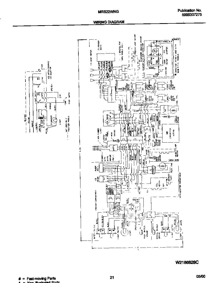 Universal/Multiflex (Frigidaire) MRS22WNGD5 wiring diagram diagram