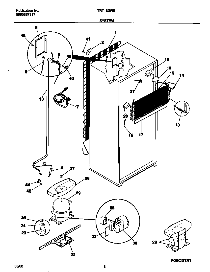Tappan TRT18GREW7 system diagram
