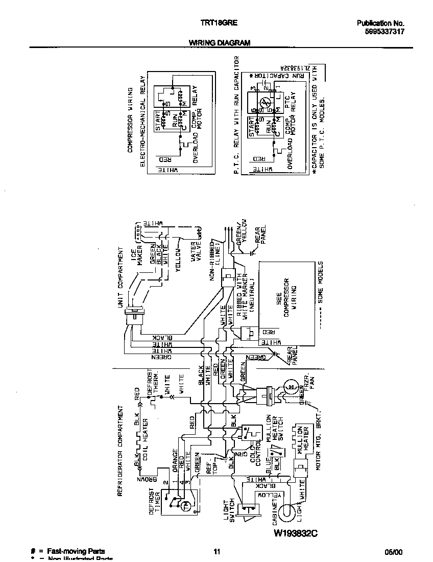 Tappan TRT18GREW7 wiring diagram diagram