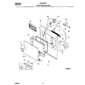 Frigidaire FDG700FHS0 frnt pnl,lint filter diagram