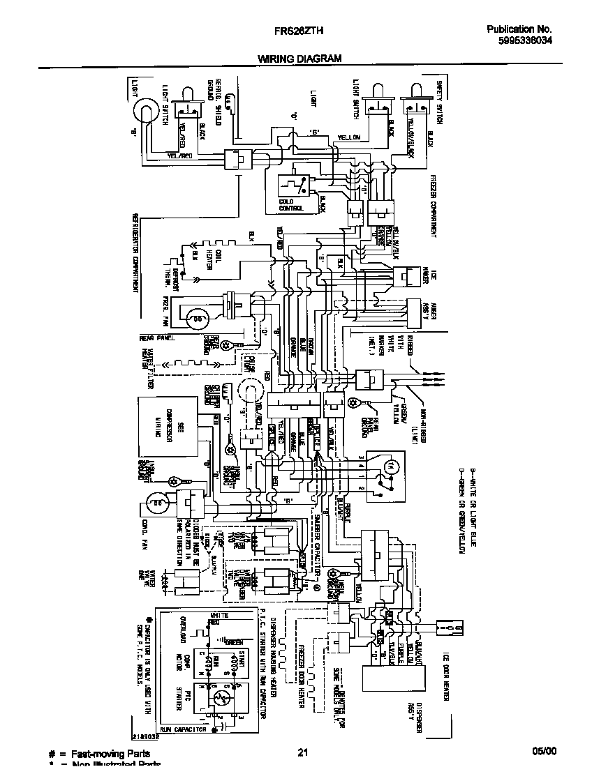 Frigidaire FRS26ZTHD3 wiring diagram diagram