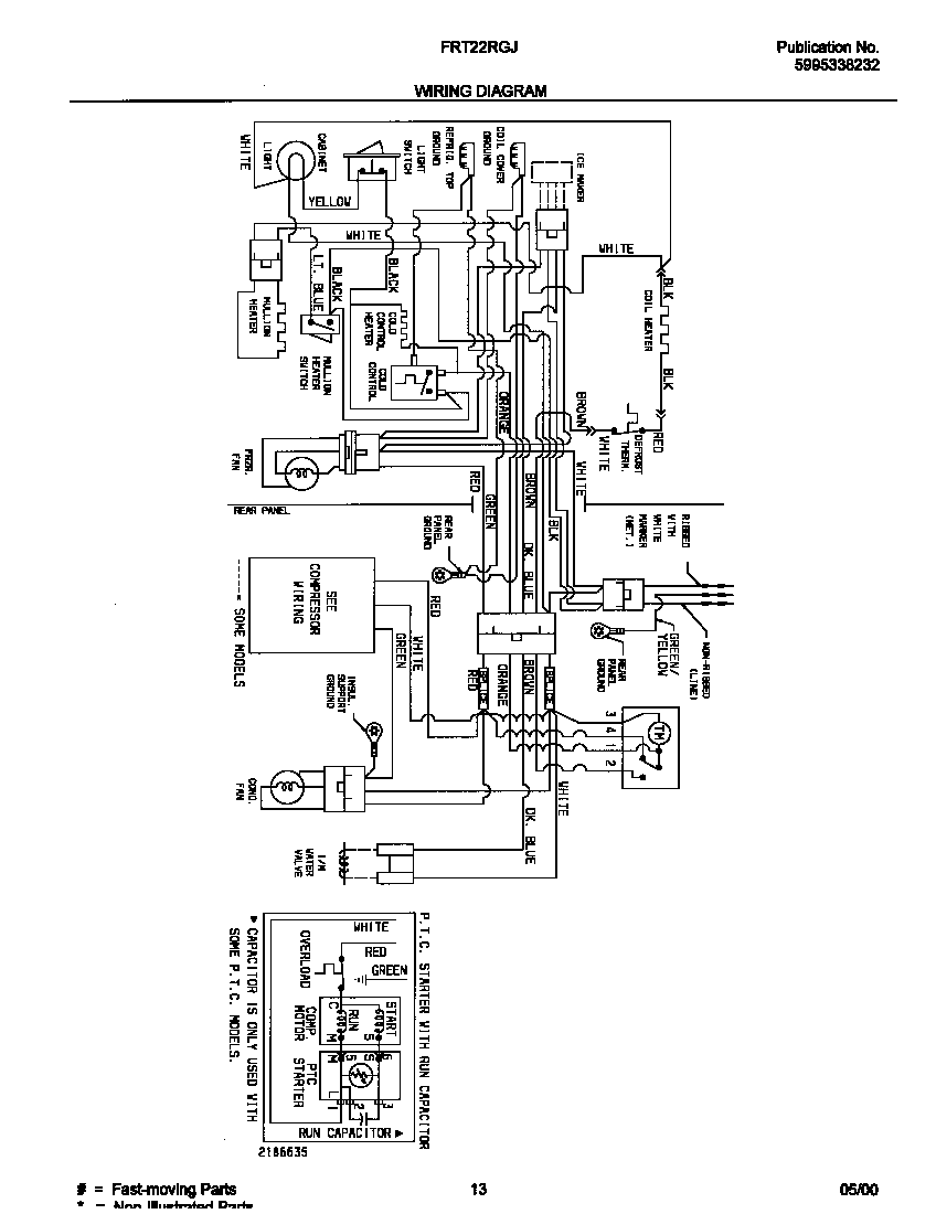 Frigidaire FRT22RGJD1 wiring diagram diagram