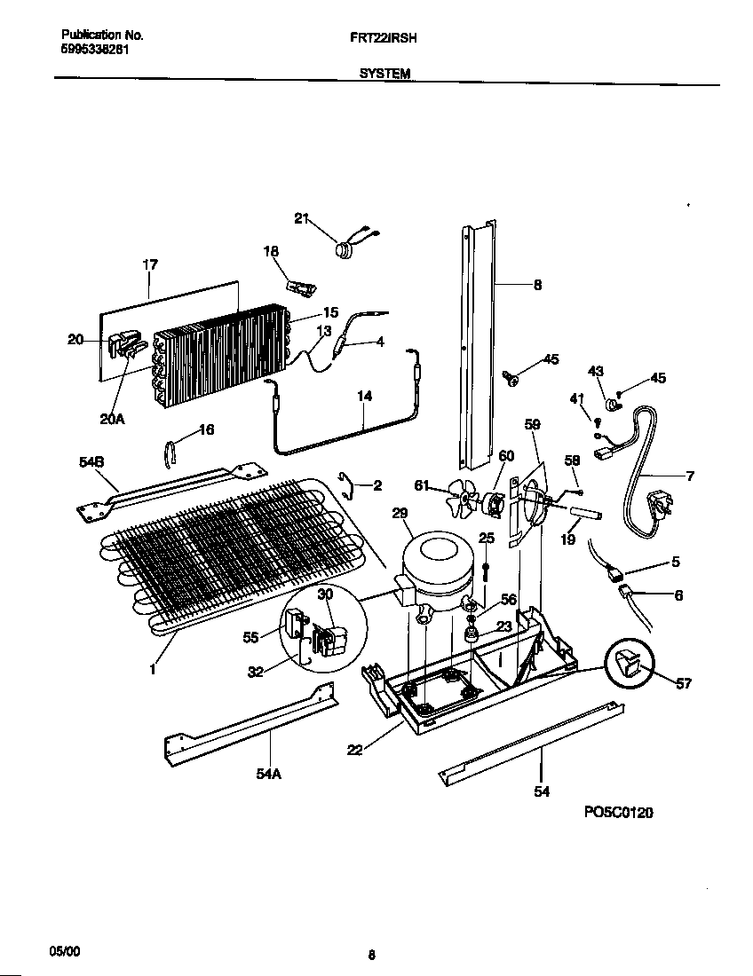 Frigidaire FRT22IRSHK3 system diagram