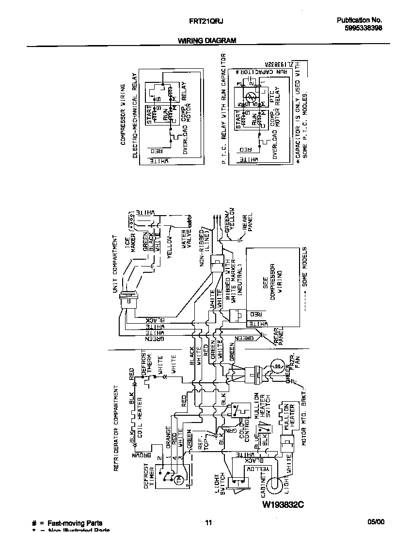 Frigidaire FRT21QRJY2 wiring diagram diagram