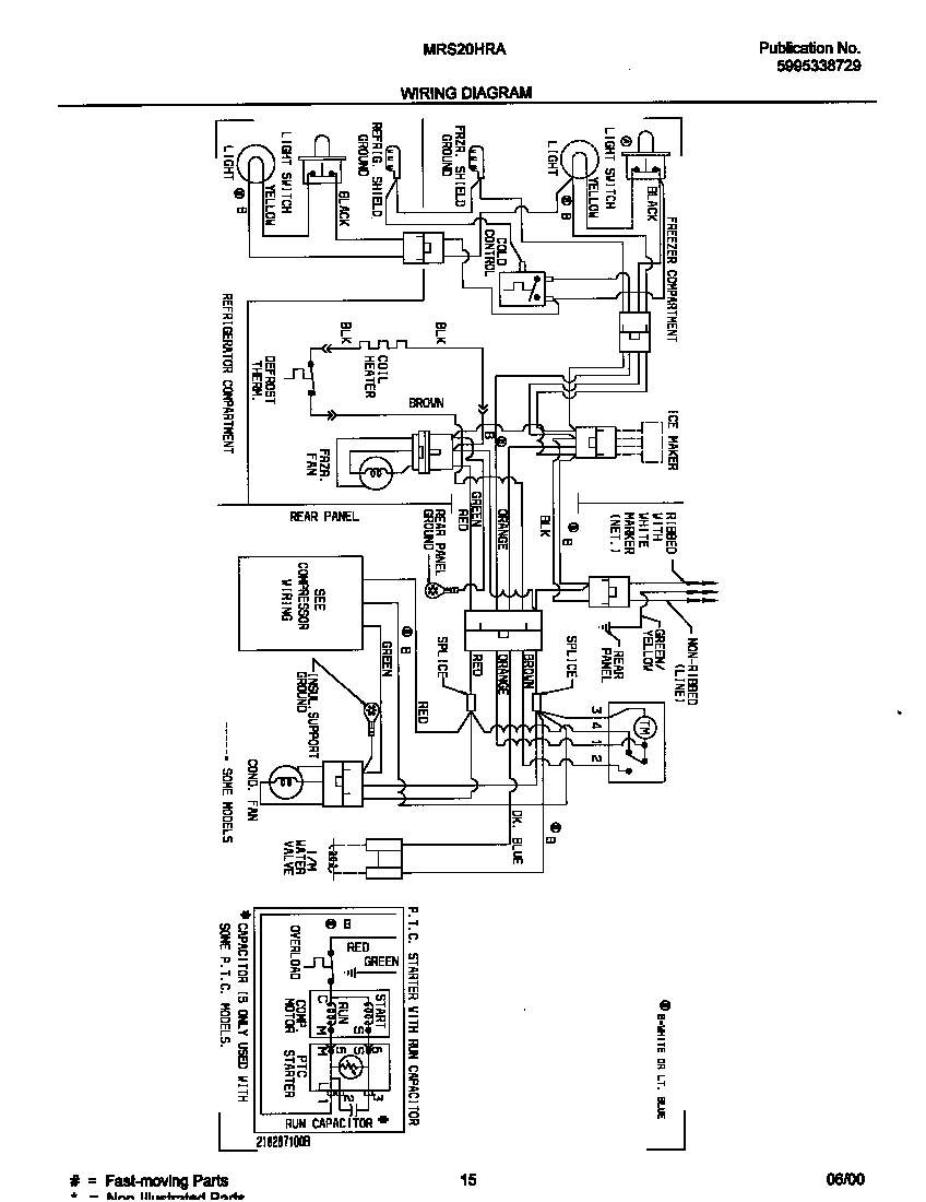 Universal/Multiflex (Frigidaire) MRS20HRAWC wiring diagram diagram