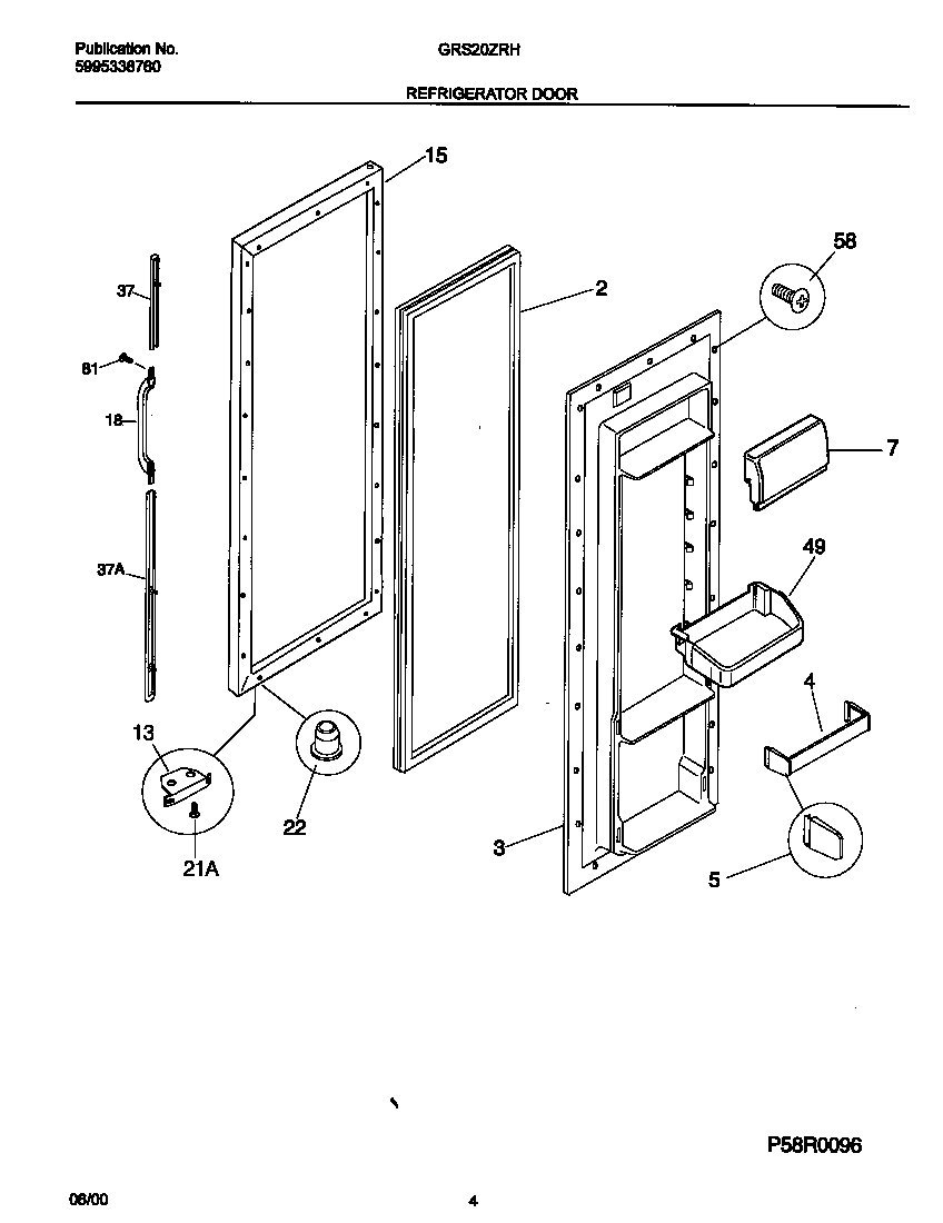 Gibson GRS20ZRHD6 ref door diagram
