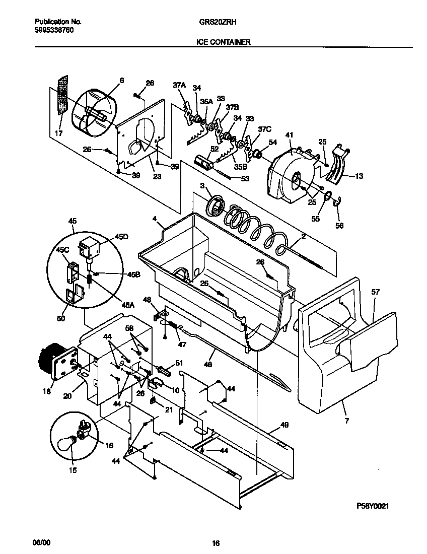 Gibson GRS20ZRHD6 ice container diagram