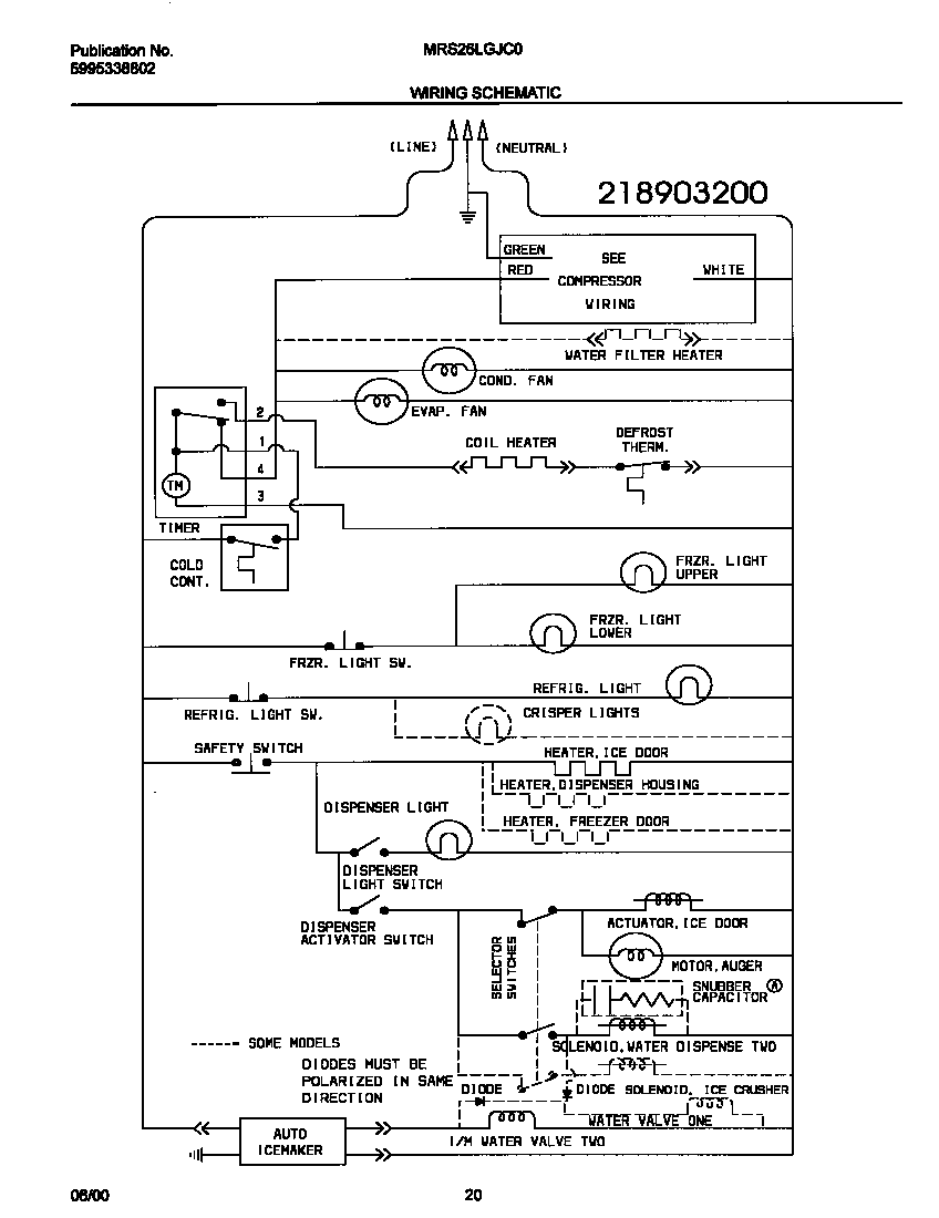 Universal/Multiflex (Frigidaire) MRS26LGJC0 wiring diagram diagram