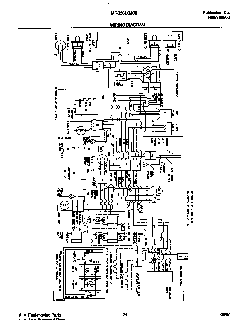 Universal/Multiflex (Frigidaire) MRS26LGJC0 wiring diagram diagram