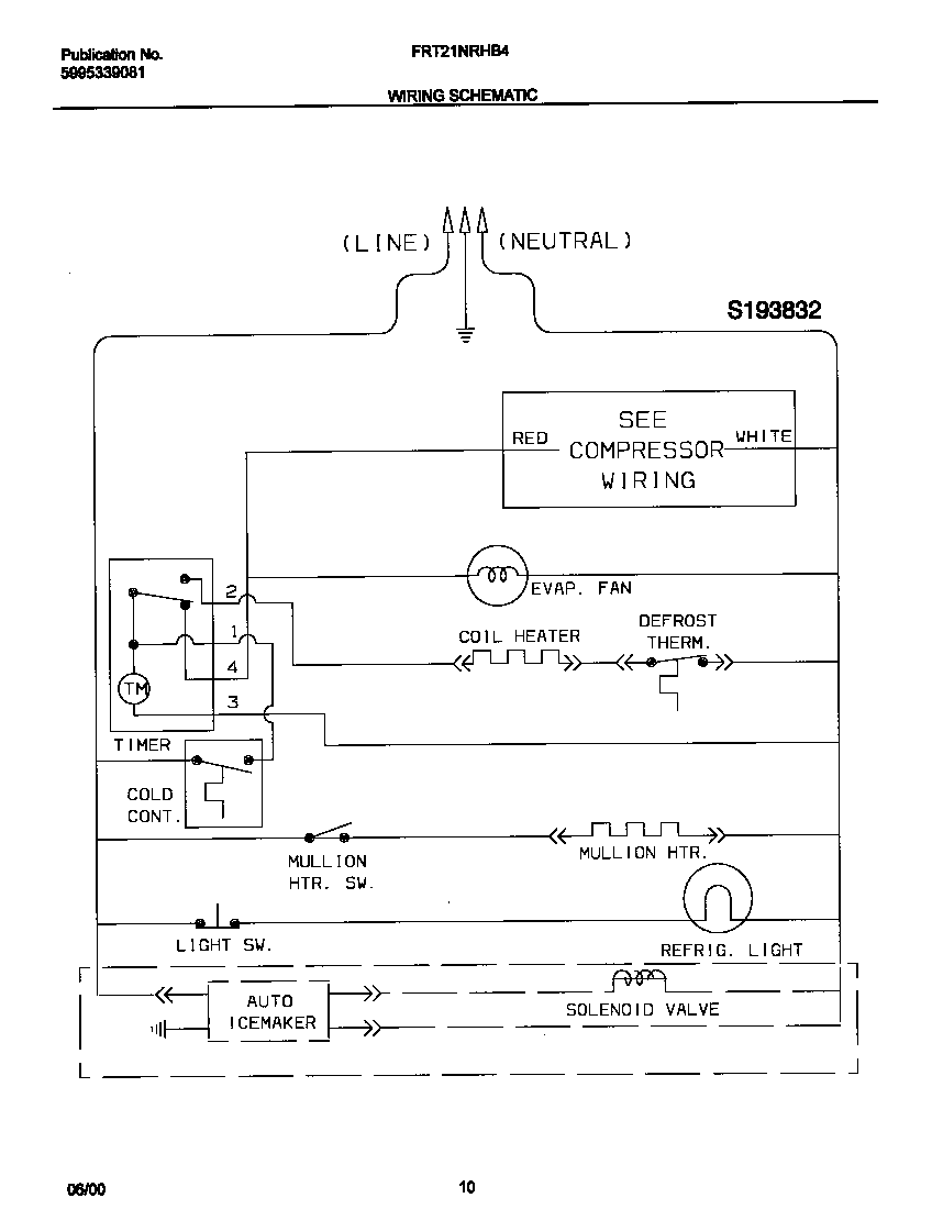 Frigidaire FRT21NRHB4 wiring diagram diagram