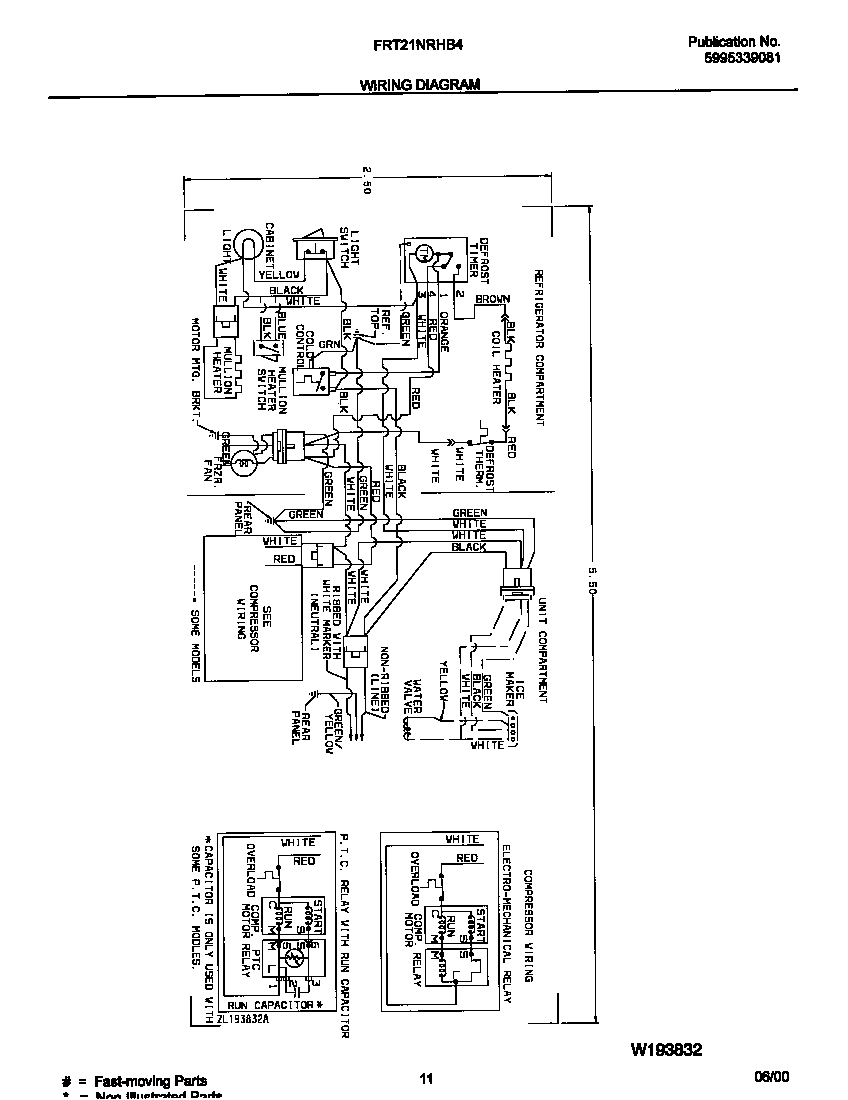 Frigidaire FRT21NRHB4 wiring diagram diagram