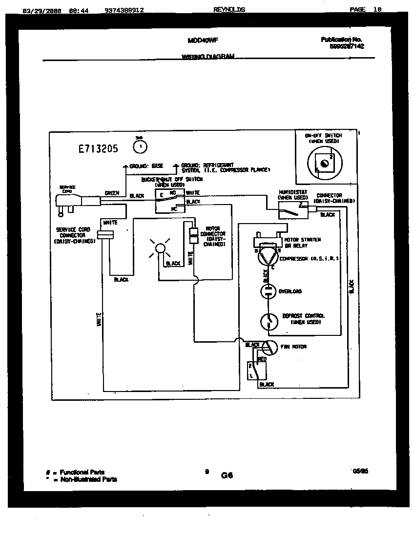 Frigidaire MDD50WF1 wiring diagram diagram