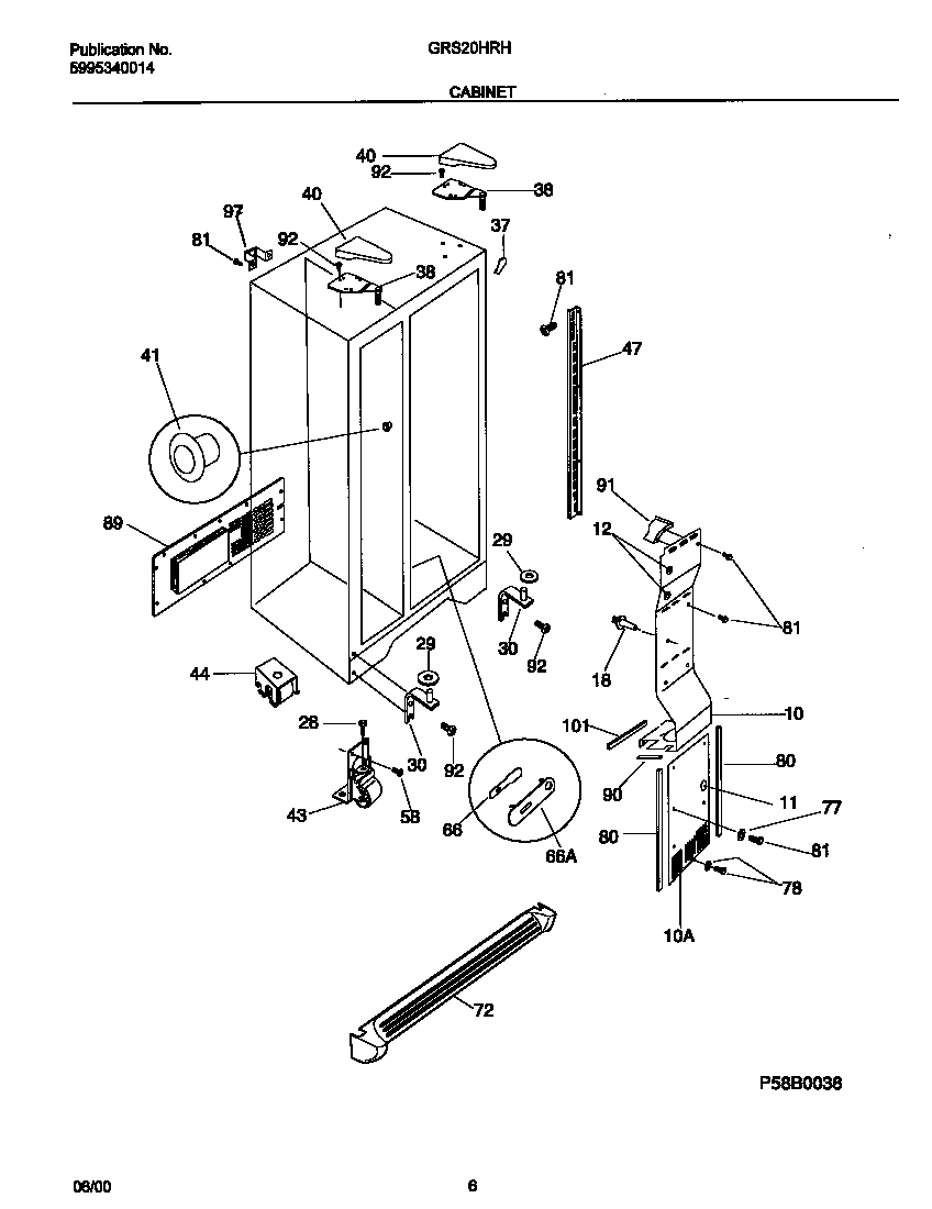 Gibson GRS20HRHD3 cabinet diagram