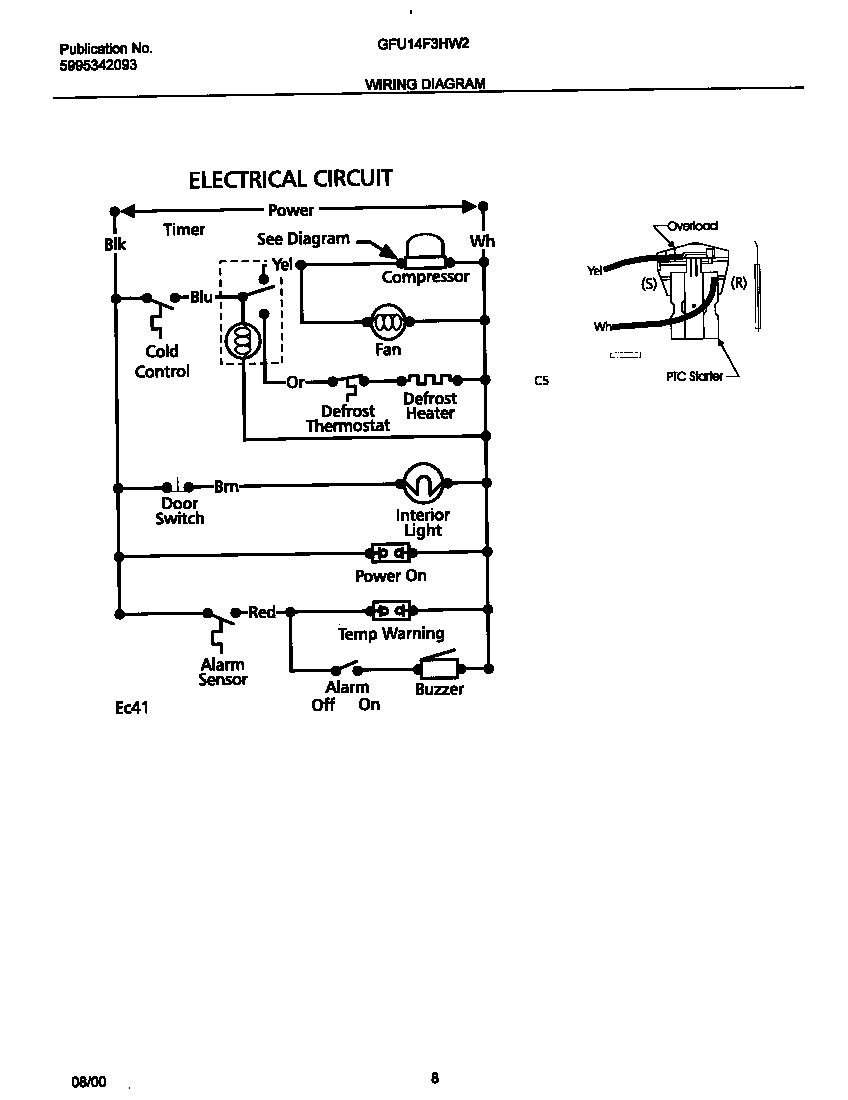 Gibson GFU14F3HW2 wiring diagram diagram