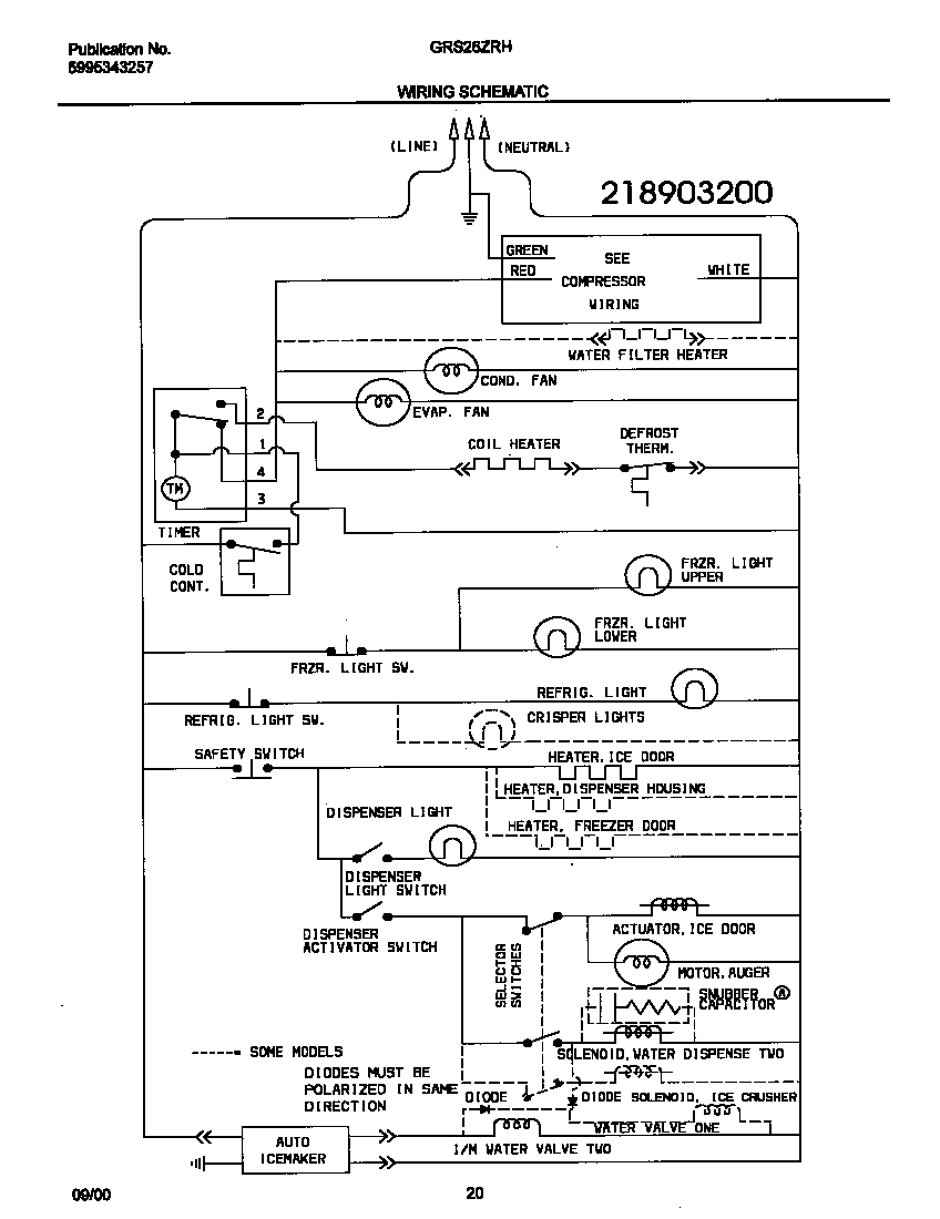 Gibson GRS26ZRHW5 wiring schematic diagram