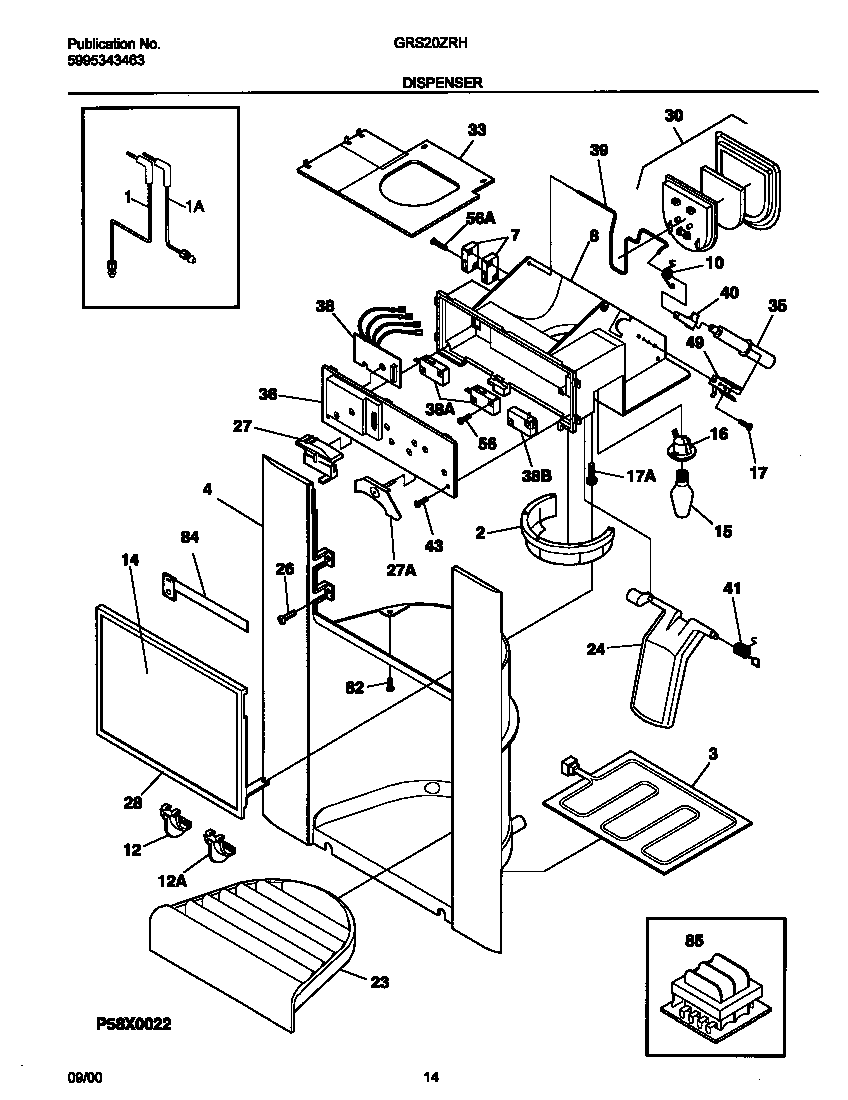 Gibson GRS20ZRHD7 dispenser diagram