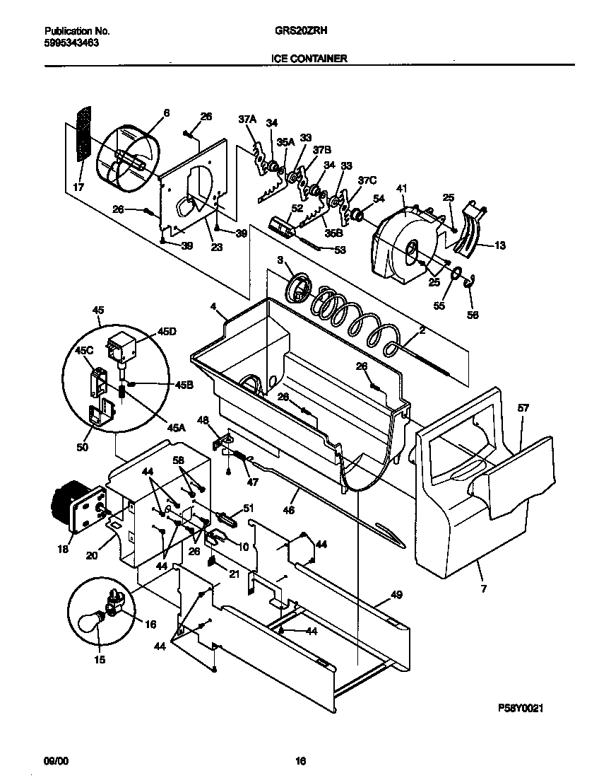Gibson GRS20ZRHD7 ice container diagram