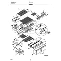Frigidaire FRT21LRGW7 shelves diagram