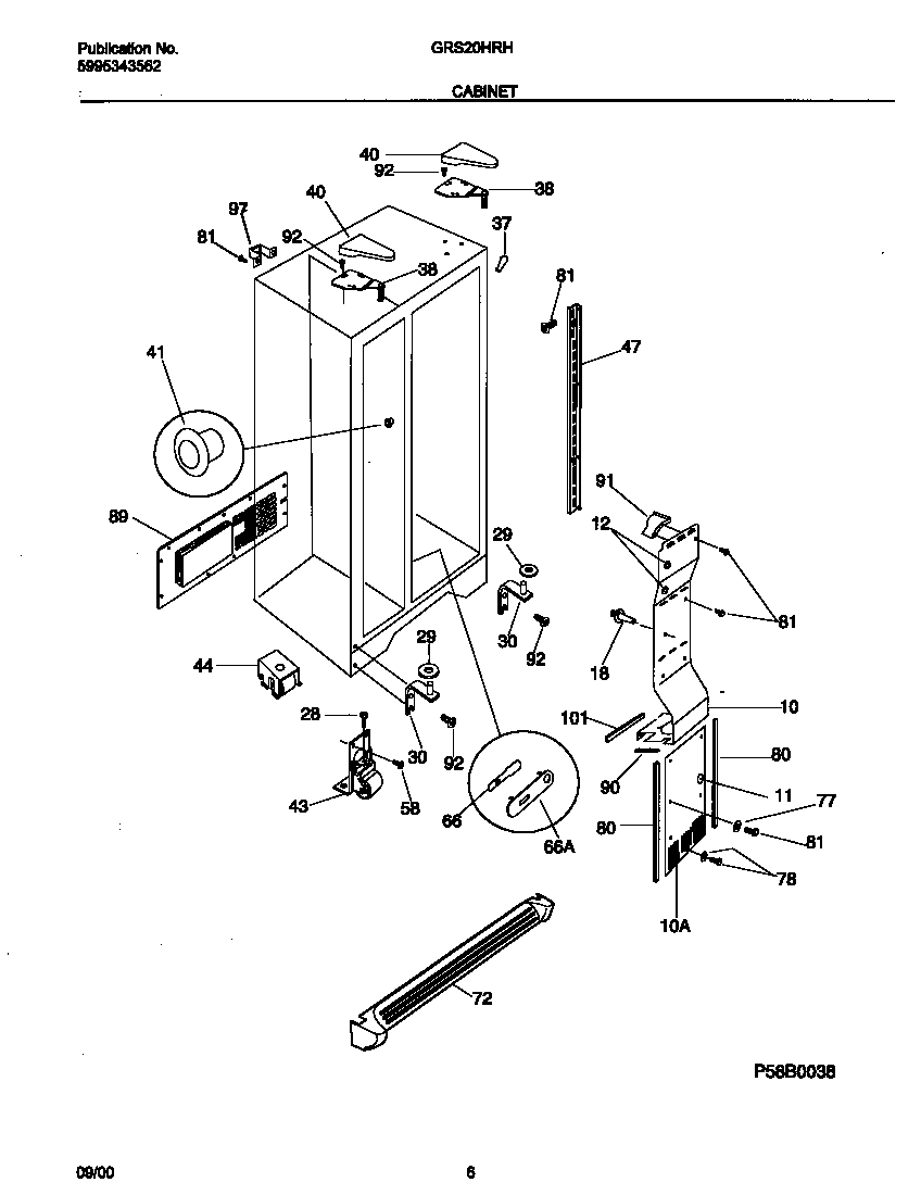 Gibson GRS20HRHD4 cabinet diagram