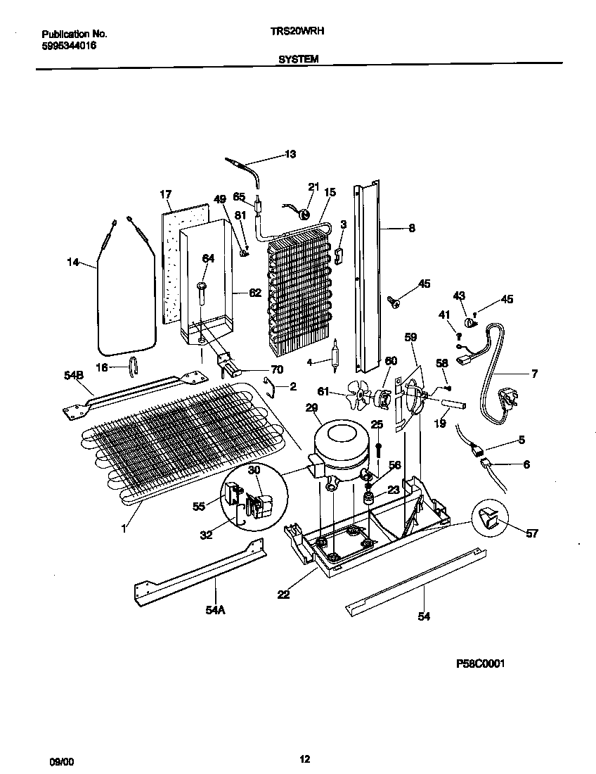 Tappan TRS20WRHW5 system diagram