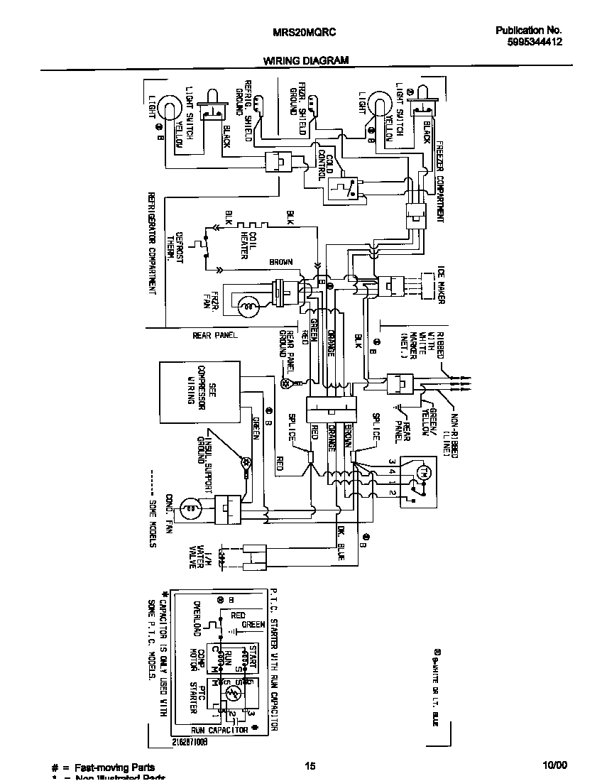 White-Westinghouse WRS20MQRCW0 wiring diagram diagram