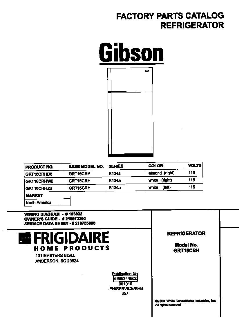 Gibson GRT16CRHW6 cover diagram