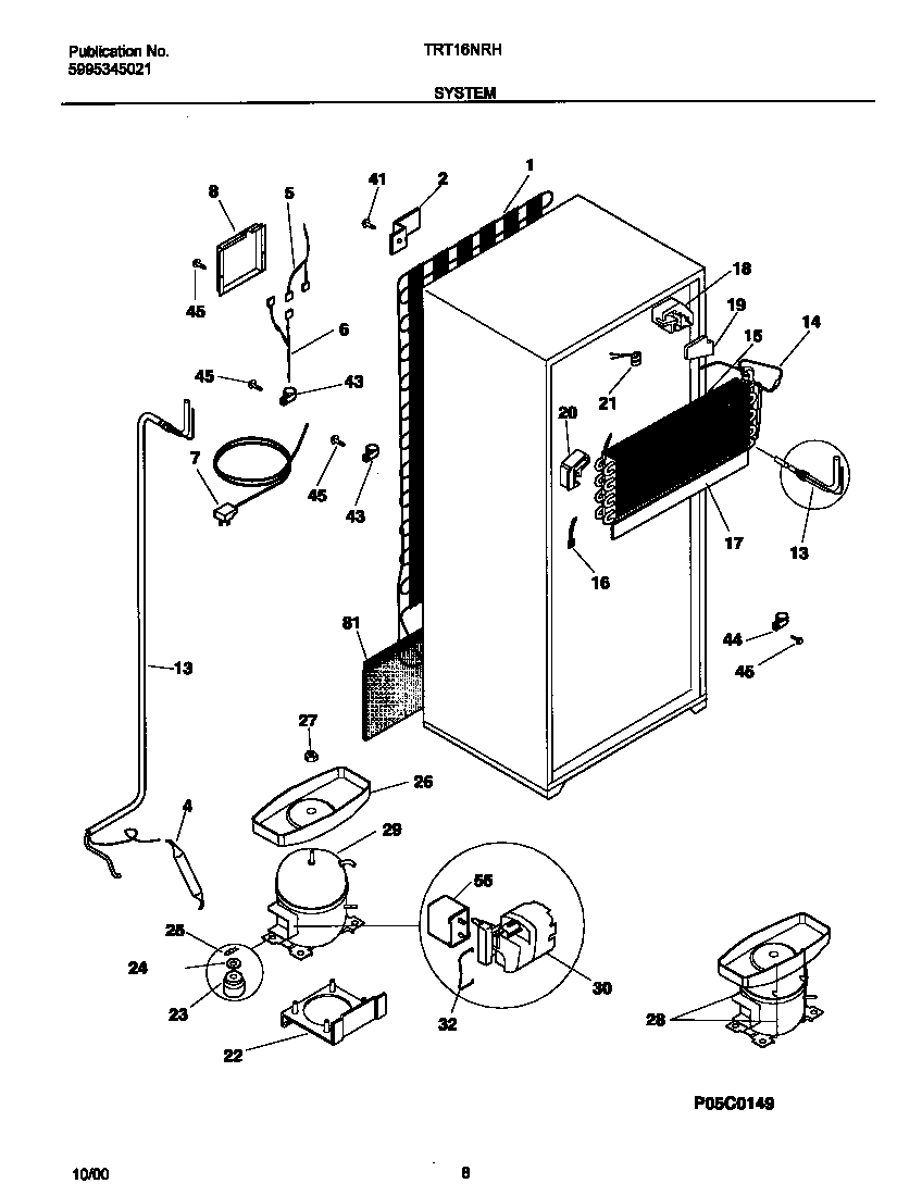 Tappan TRT16NRHW4 system diagram