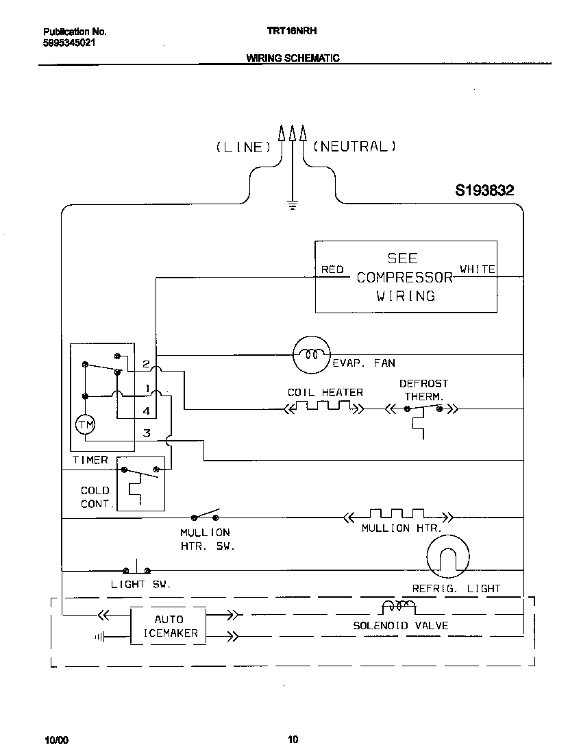 Tappan TRT16NRHW4 wiring schematic diagram