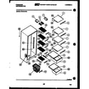 Frigidaire FPZ19VFH0 shelves and supports diagram