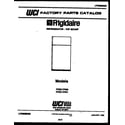 Frigidaire FPZ21TFW0 cover page diagram