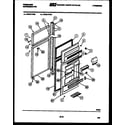 Frigidaire FPZ21TFW0 door parts diagram