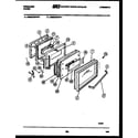 Frigidaire RSEG37BFW1 door parts diagram