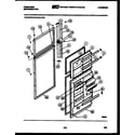 Frigidaire FPD18TLFF1 door parts diagram