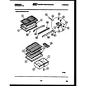 Frigidaire FPD18TLFF1 shelves and supports diagram