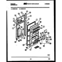 Frigidaire FPES18TLW1 door parts diagram