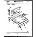 Frigidaire G31BFL1 backguard and cooktop parts diagram