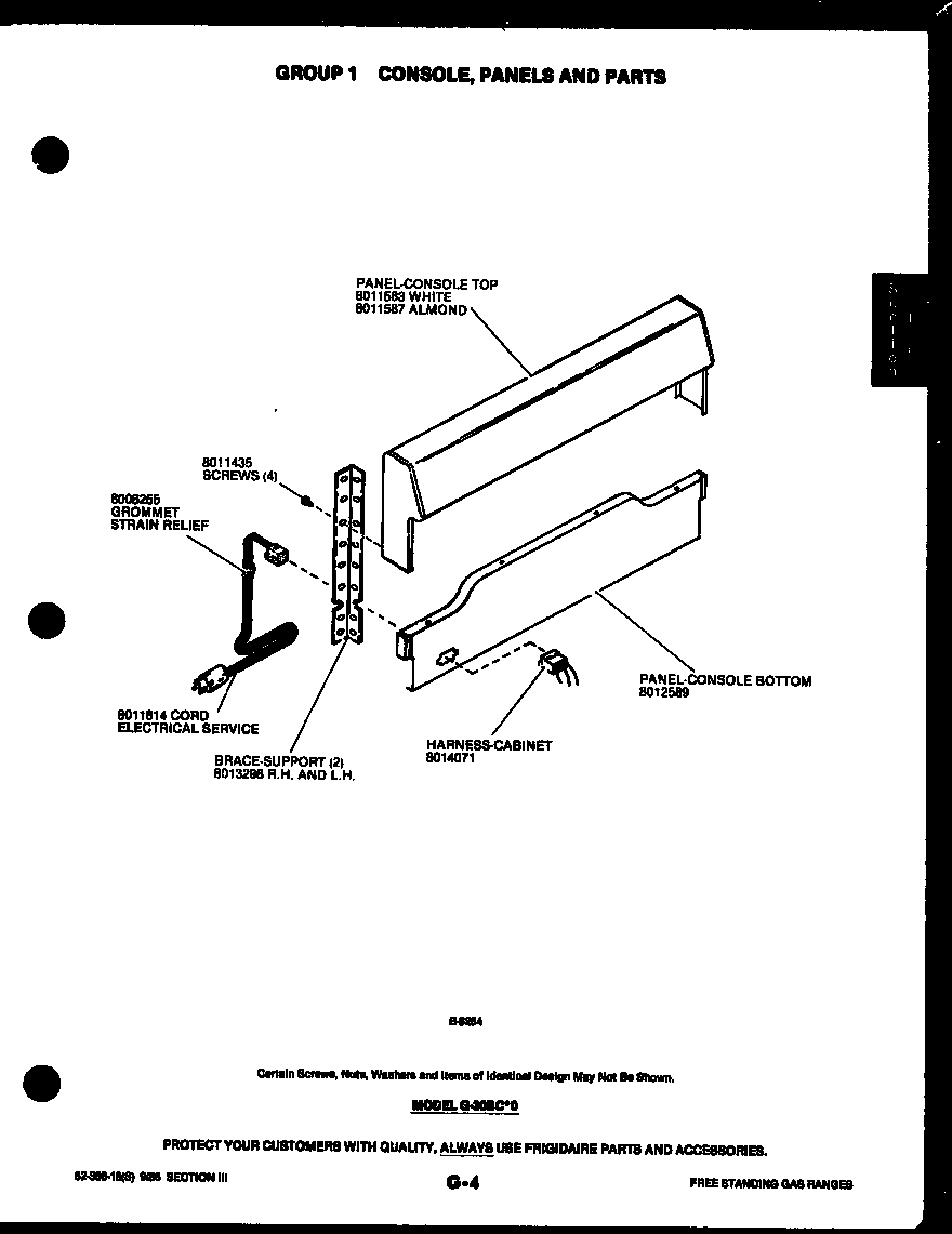 Frigidaire RB136CL1 cooktop parts diagram