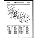 Frigidaire GG94BLW0 door parts diagram