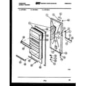 Frigidaire UFP16NL1 door parts diagram