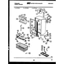 Frigidaire UFP16NL1 cabinet parts diagram