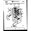 Frigidaire UFE16DL4 shelves and supports diagram