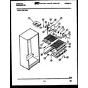 Frigidaire FPE21TIEF0 shelves and supports diagram