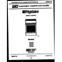 Frigidaire R24CW5 cover diagram