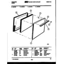 Frigidaire R24CW5 door parts diagram